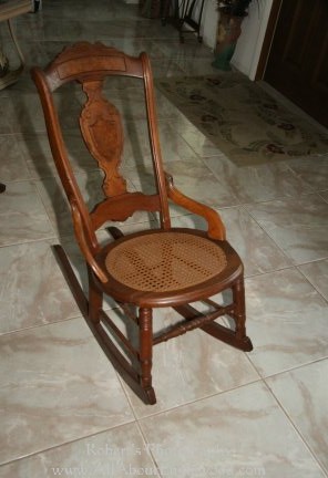 Rocking Chairs on Antique Cane Rocking Chair    100